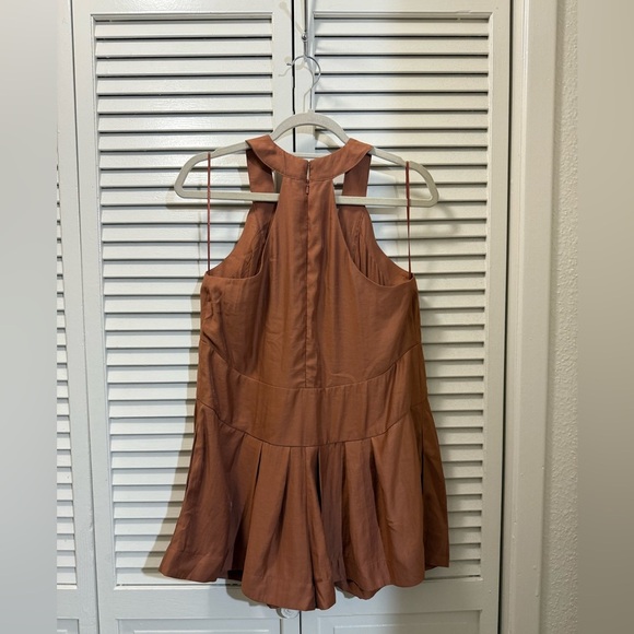 By Anthropologie Sleeveless V-Neck Pinafore Romper - Picture 5 of 10